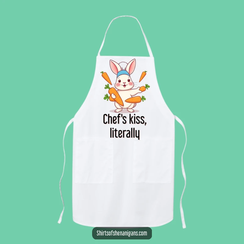 Funny Rabbit Chef Hat Carrot Juggling Apron - Gourmet Cooking Fun