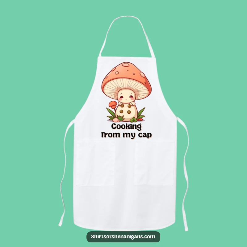 Funny Mushroom Chef Apron: Shy Baker Protection, Essential Funny Gift