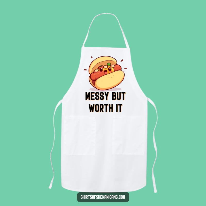 Funny Hot Dog Bun Apron: Cook with Comedy, the Ultimate Funny Gift Chef's Wear!