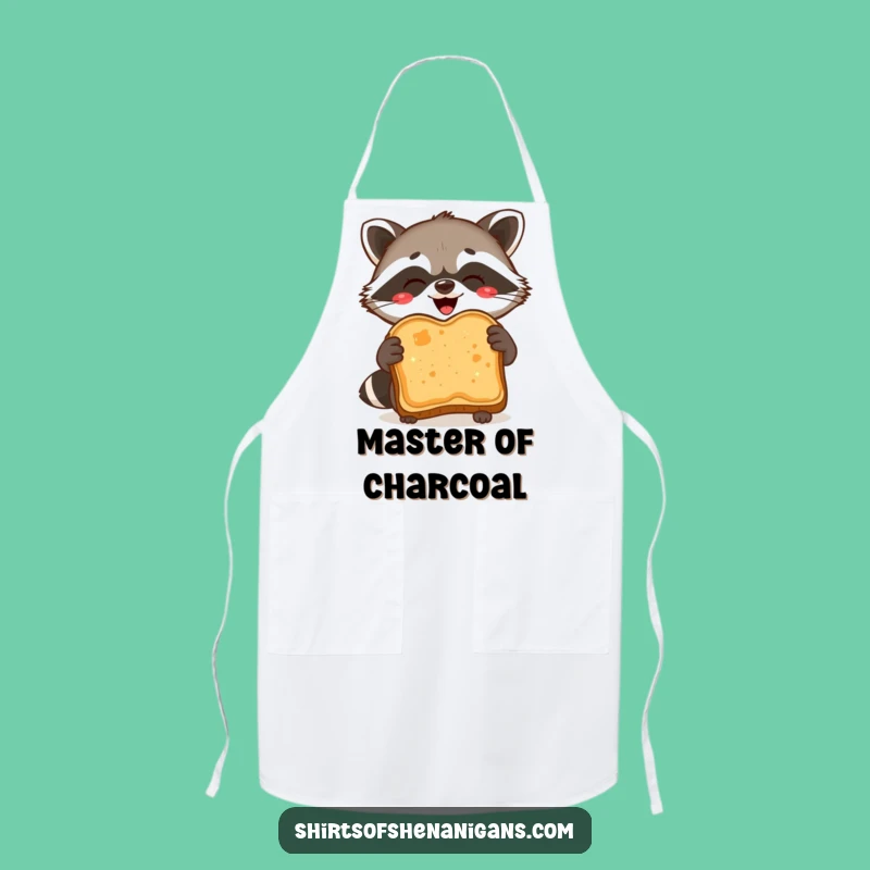 Funny Raccoon Toast Apron: Burnt Slice Pride, Protect & Amuse While Cooking!