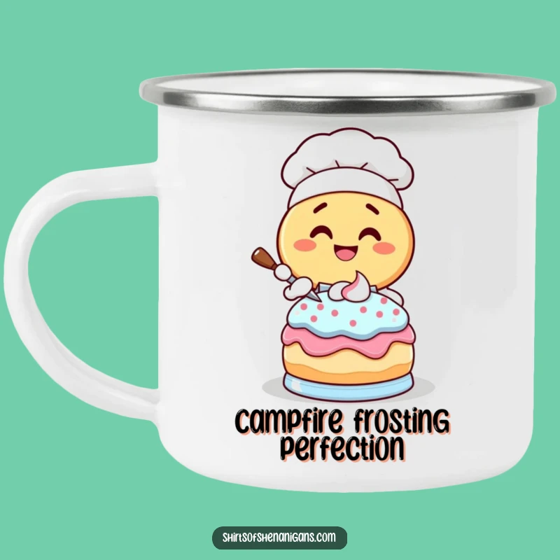 Funny Donut Chef Camping Mug: Giggling Baker Outdoor Treats, Great Funny Gift