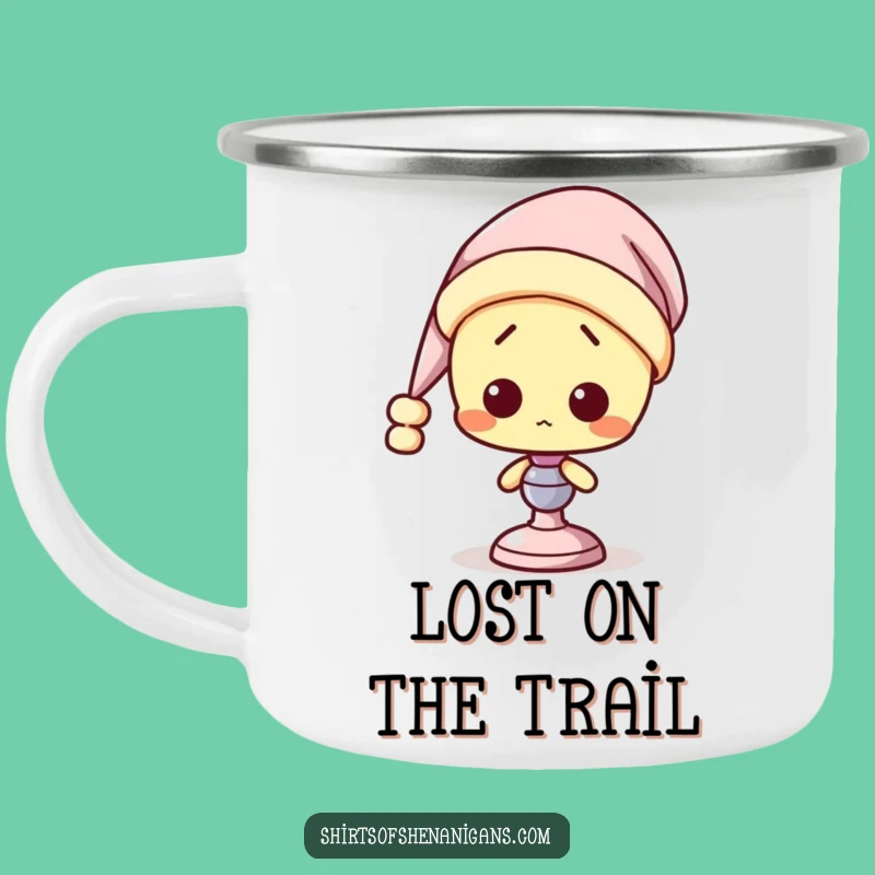 Funny Confused Camp Lamp Mug: Sleepy Light Bulb, Hilarious Outdoor Gift