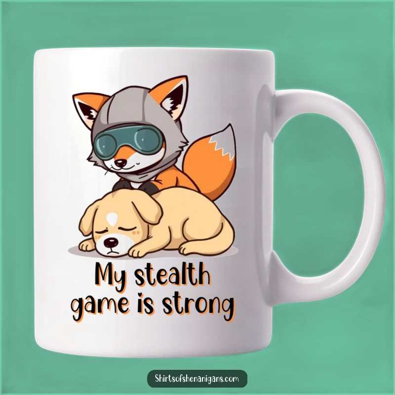 Funny Fox Disguise Mug: A Clever Prankster Gifts for Joke Lovers