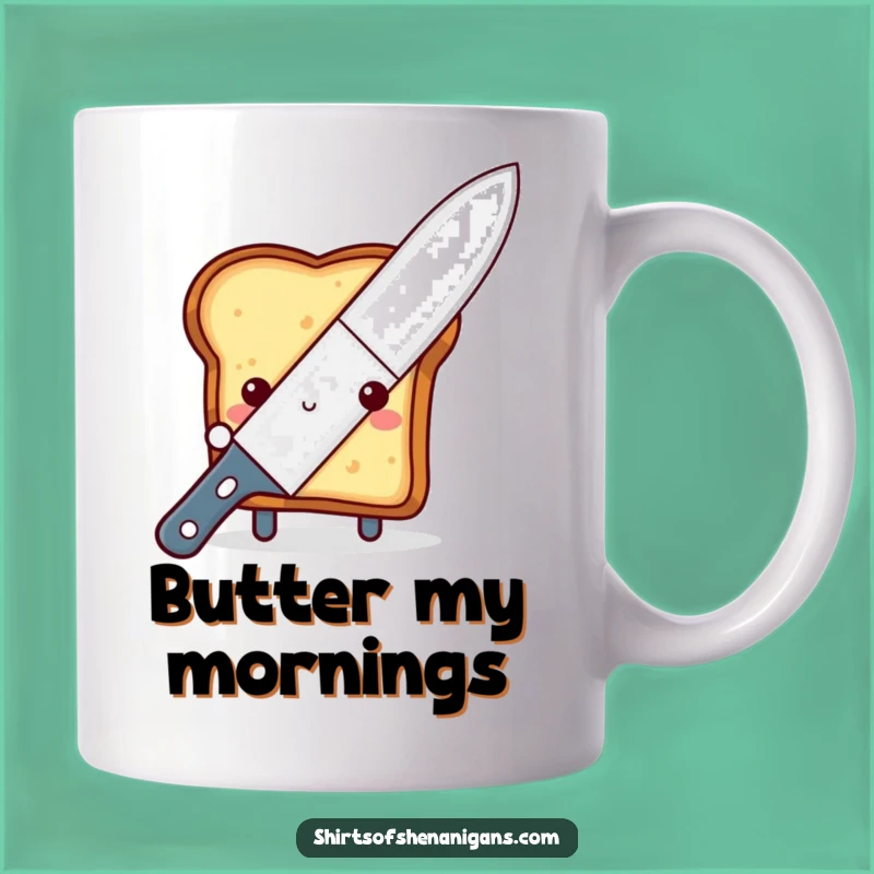 Funny Shy Toast Mug - Adorable Peeking Foodie Gift for Breakfast Lovers