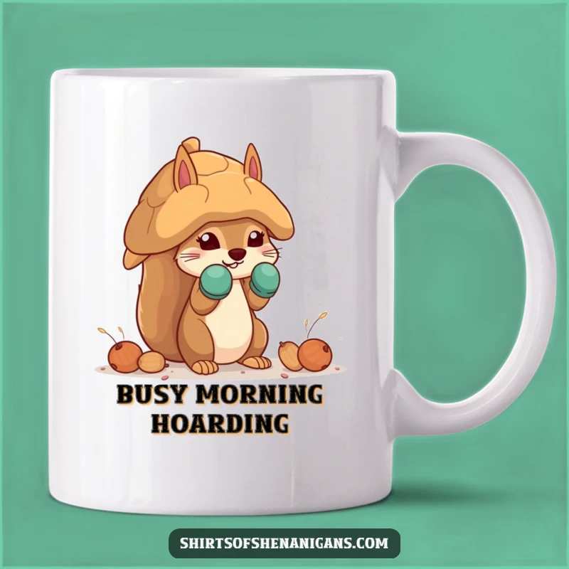 Funny Squirrel Mittens Mug: Nut House Builder Gift for Him