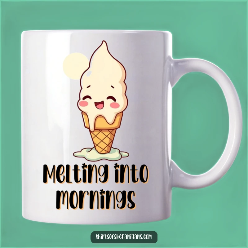 Funny Ice Cream Cone Mug: Giggles and Melts, a Perfect Funny Gift!