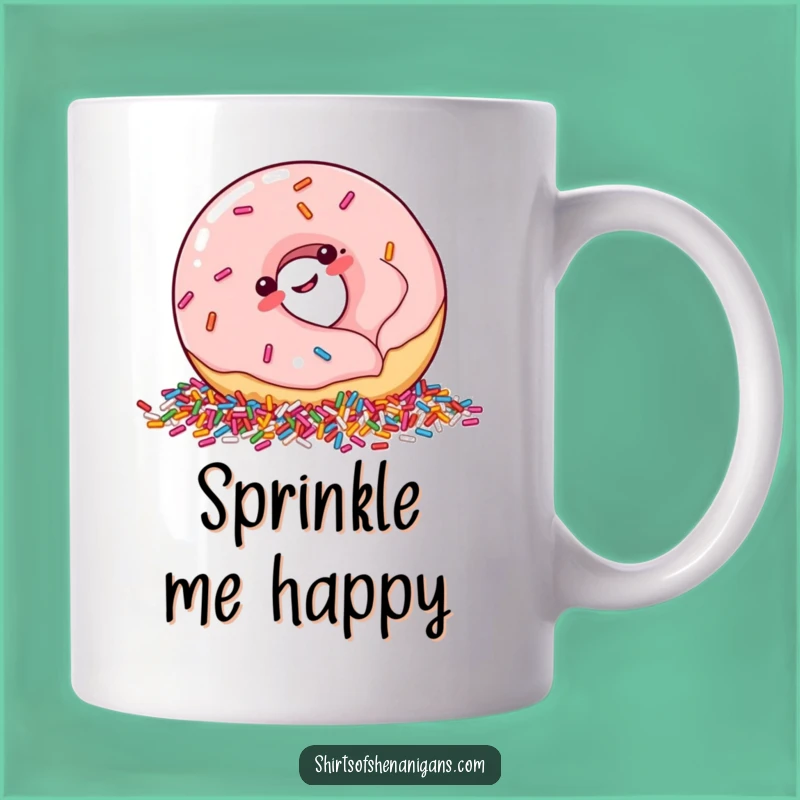 Funny Giggling Donut Mug: Sweet Treat Character, Perfect Funny Gift for Dessert Lovers