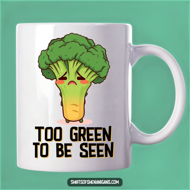 Funny Broccoli Carrot Mug: Embarrassed Veggie Humor Gift, Hilarious Kitchen Present