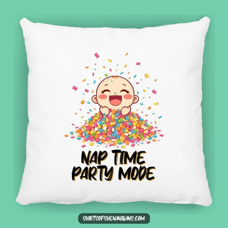 Comforting Funny Giggling Confetti Pillow: Soft and Funny Gift for Cozy Celebrations