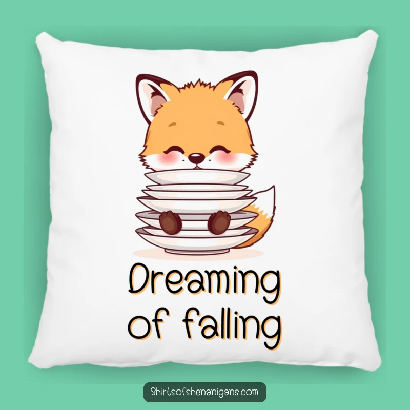 Funny Fox Pillow: Cozy Balancing Cub Comfort for Animal Enthusiasts