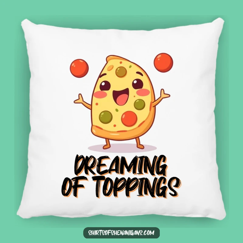 Funny Pizza Juggler Pillow: Cozy Food Accent, Perfect Funny Gift for Pizza Lovers
