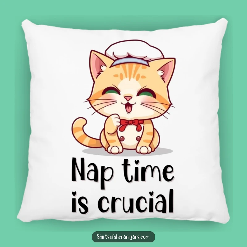 Funny Cat Chef Pillow: Playful Feline Comfort, Cozy Funny Gift Item