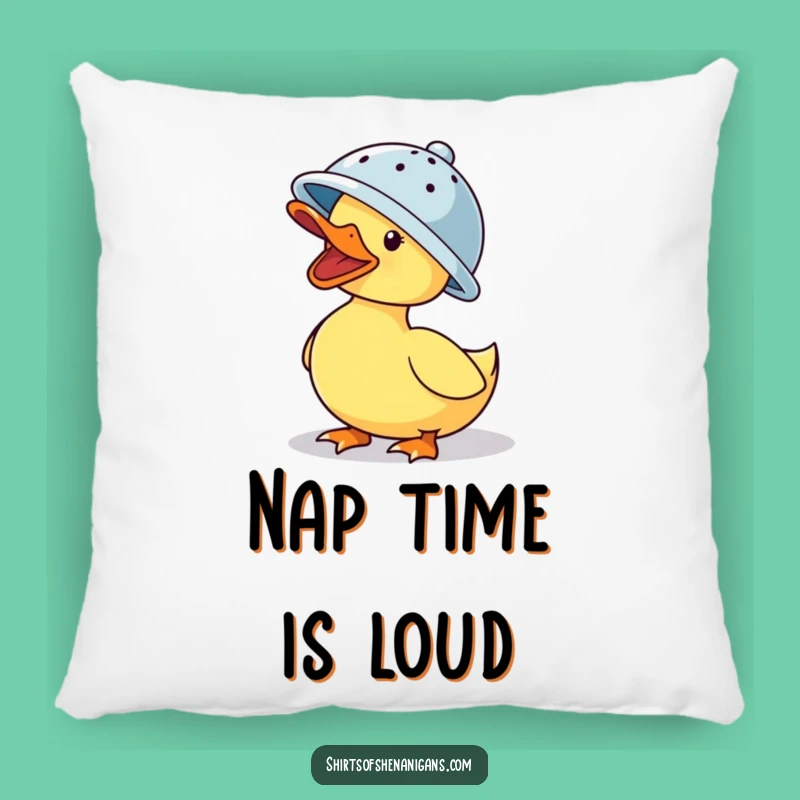 Funny Duck Colander Pillow - Comfy & Hilarious Accent for Cozy Laughs