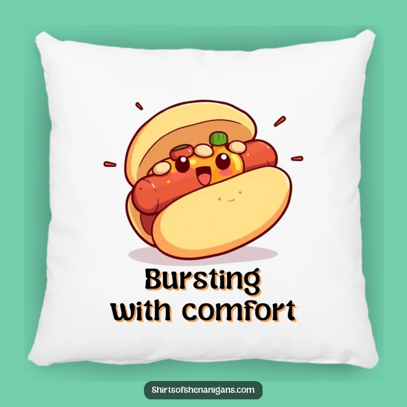 Funny Hot Dog Bun Pillow: Cozy Comedy, the Perfect Funny Gift Cushion!