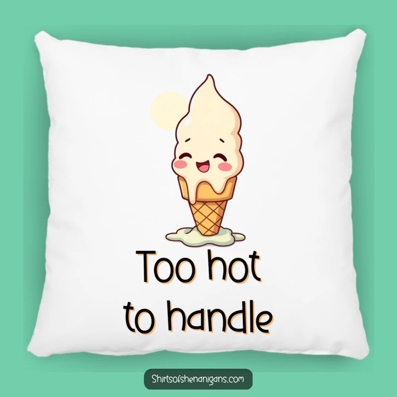 Funny Ice Cream Cone Pillow: Sweet Dreams, Comfy Chuckles, a Cozy Funny Gift!