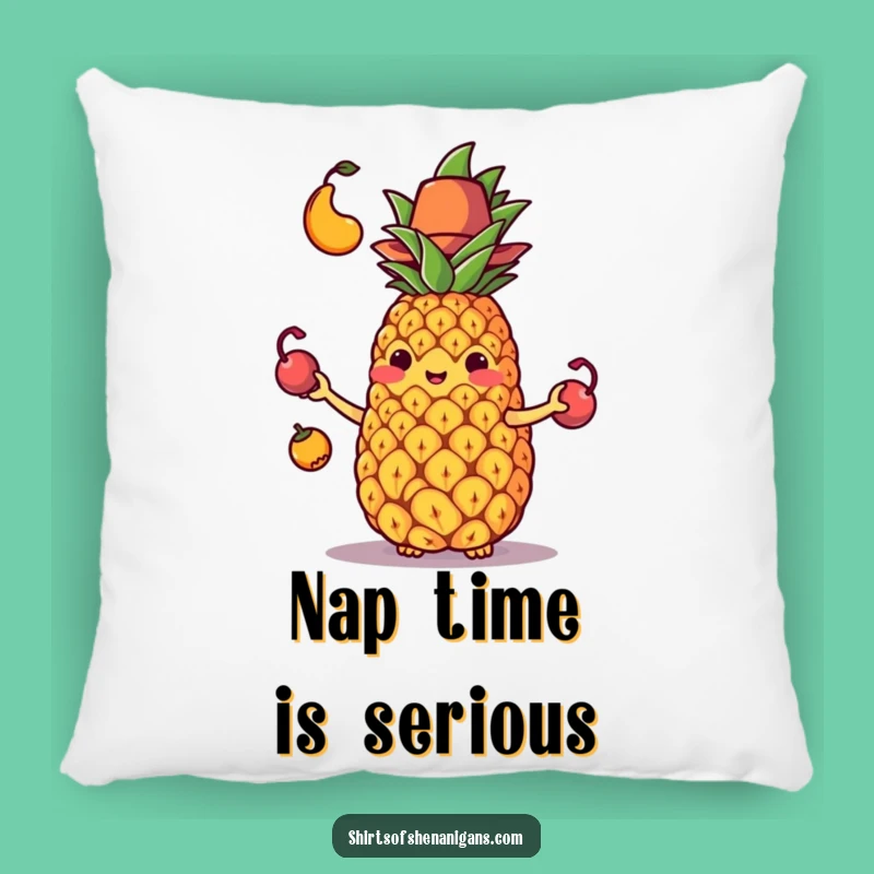 Funny Juggling Pineapple Pillow: Soft, humorous fruit decor, the perfect funny gift for cozy laughs.