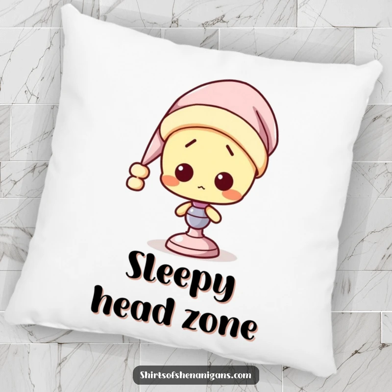 Funny Lamp Pillow: A confused lamp wearing a nightcap, providing soft comfort and humorous charm.