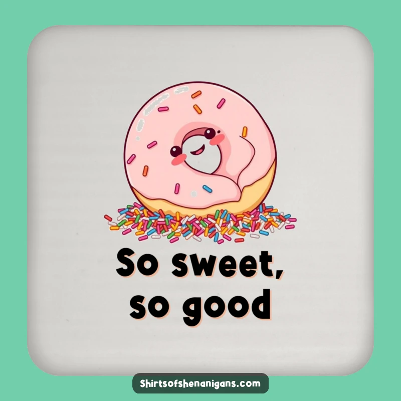 Funny Giggling Donut Coaster: Sweet Table Protection, Perfect Funny Gift
