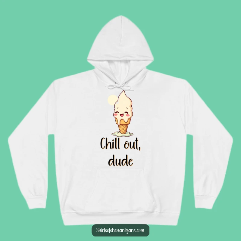 Funny Ice Cream Cone Hoodie: Warm Comfort, Cool Humor, a Great Funny Gift!