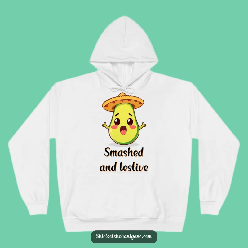 Funny Avocado Hoodie: Cozy Fiesta Vibes, Warm & Playful, Perfect Funny Gift