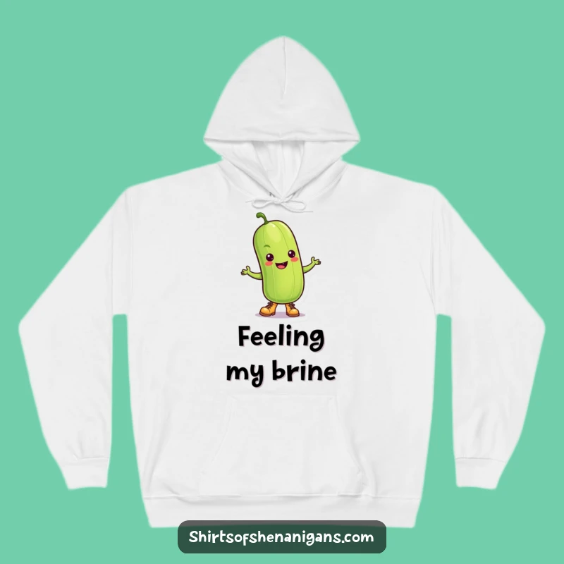 Funny Dancing Pickle Cozy Hoodie: Tiny Boots Boogie, Hilarious Gift