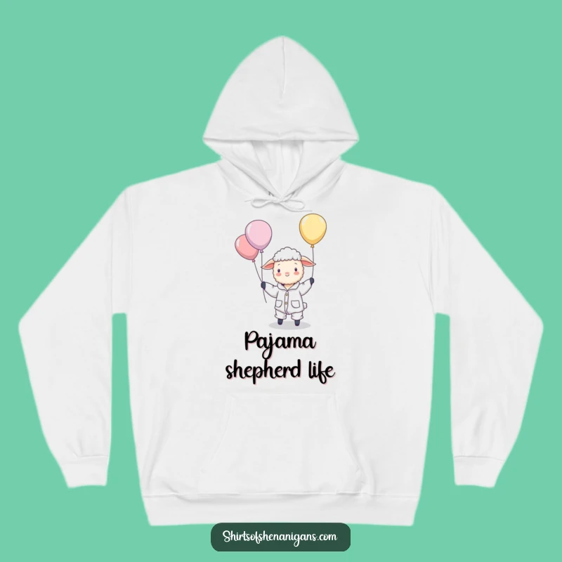 Funny Sheep Pajamas Balloon Herding Hoodie - Cozy Dreamy Comfort