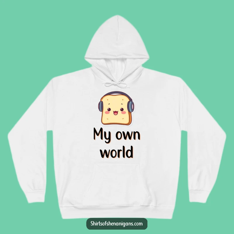 Funny Toast Headphones Hoodie: Cozy Beats, Comfy Style, a Warm Funny Gift!