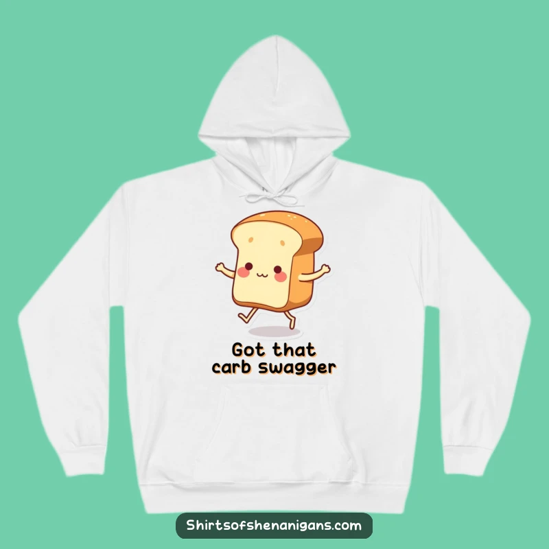 Cozy Dancing Bread Hoodie: Whimsical Baked Goods Comfort Wear, Hilarious Gift