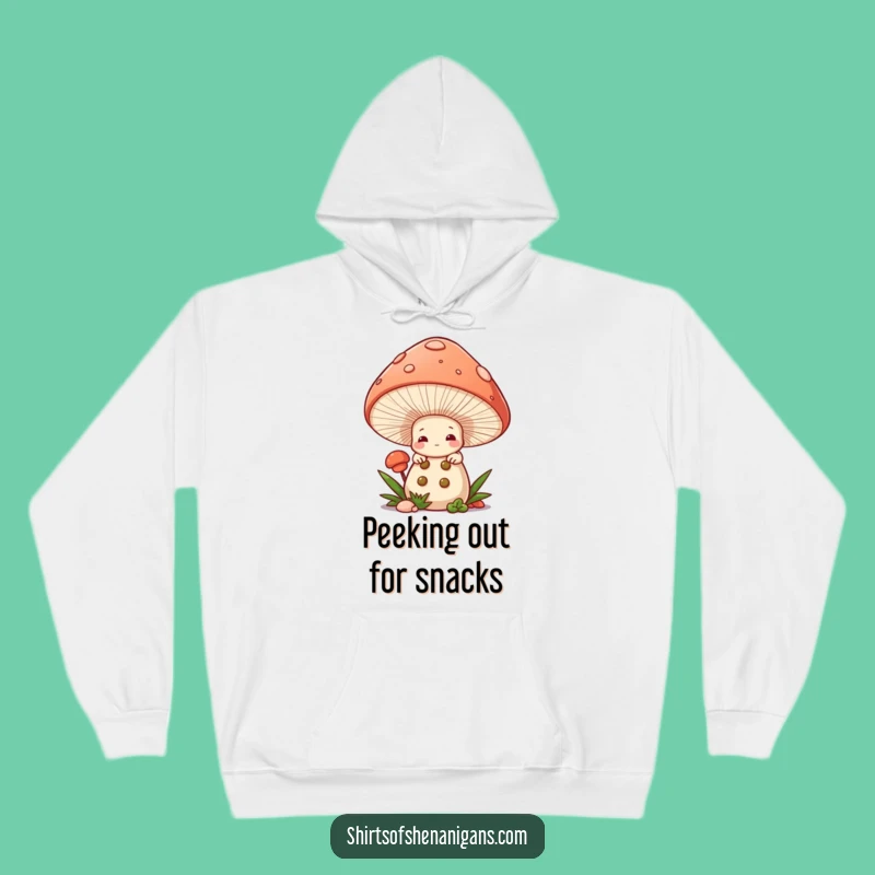 Funny Mushroom Chef Hoodie: Shy Baker Comfort, Ultimate Funny Gift
