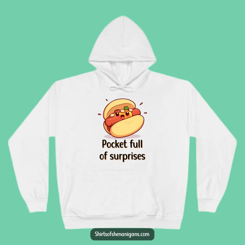 Funny Hot Dog Bun Hoodie: Cozy and Comical, the Perfect Funny Gift!