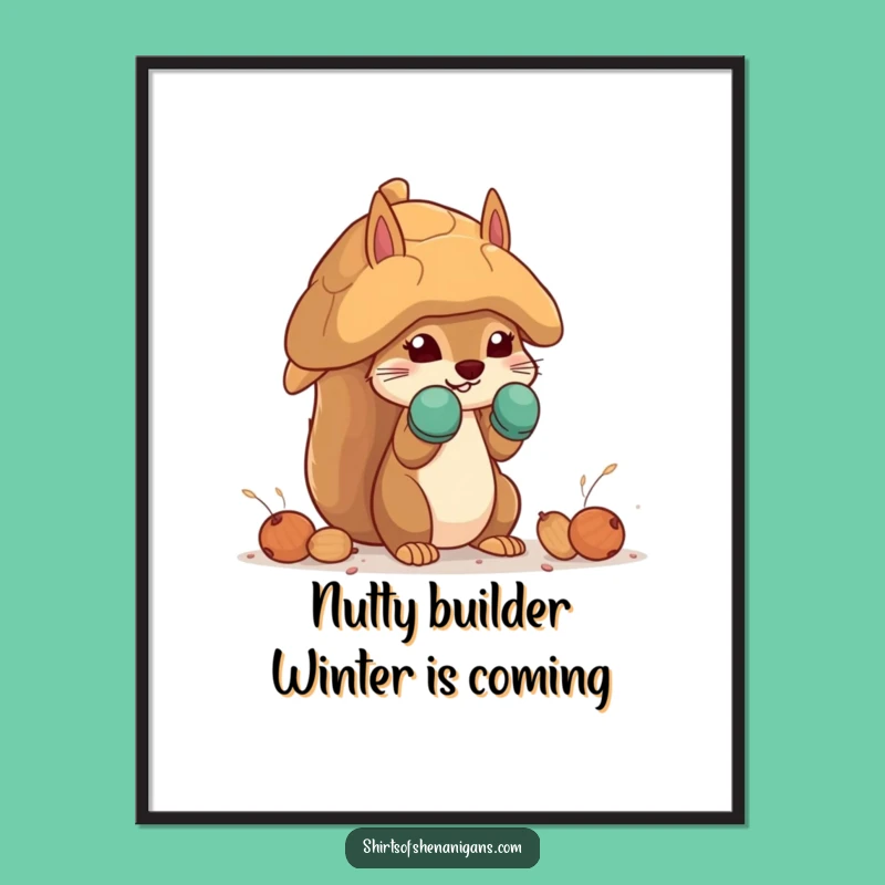 Funny Squirrel Mittens Free Printable Wall Art - Nut House Downloadable Decor