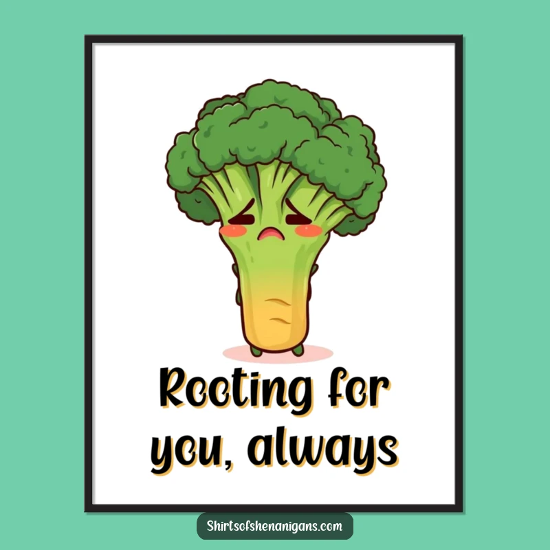 Free Printable Wall Art: Embarrassed Broccoli's Quirky Decor Downloadable Art