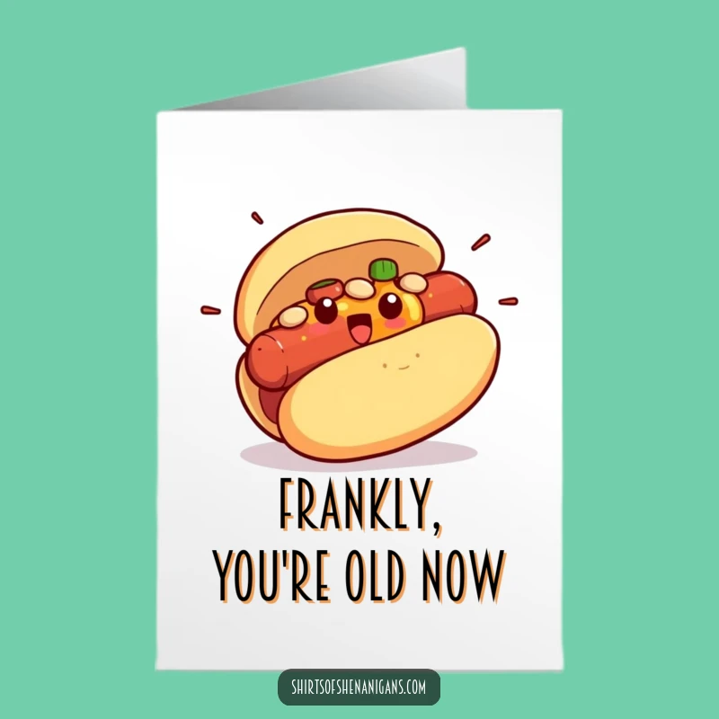 Surprised Hot Dog Birthday Card Free Printable: Hilarious Condiment Chaos Downloadable Gift