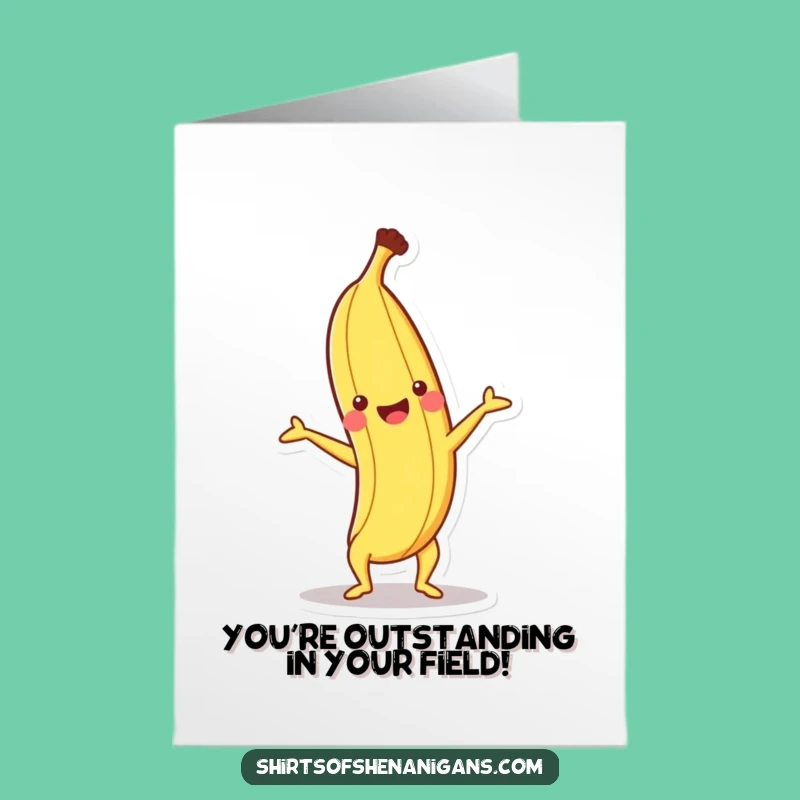 Free Printable Banana Handstand Congrats Card - Funny Downloadable for Amazing Feats