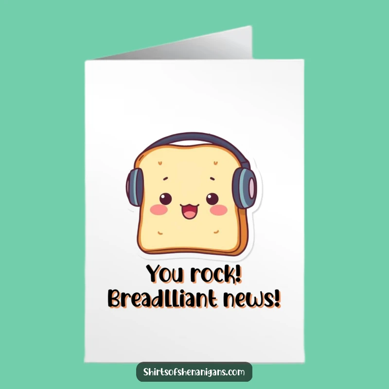 Funny Toast Congrats Card Free Printable: Jammin' Success Downloadable Gift