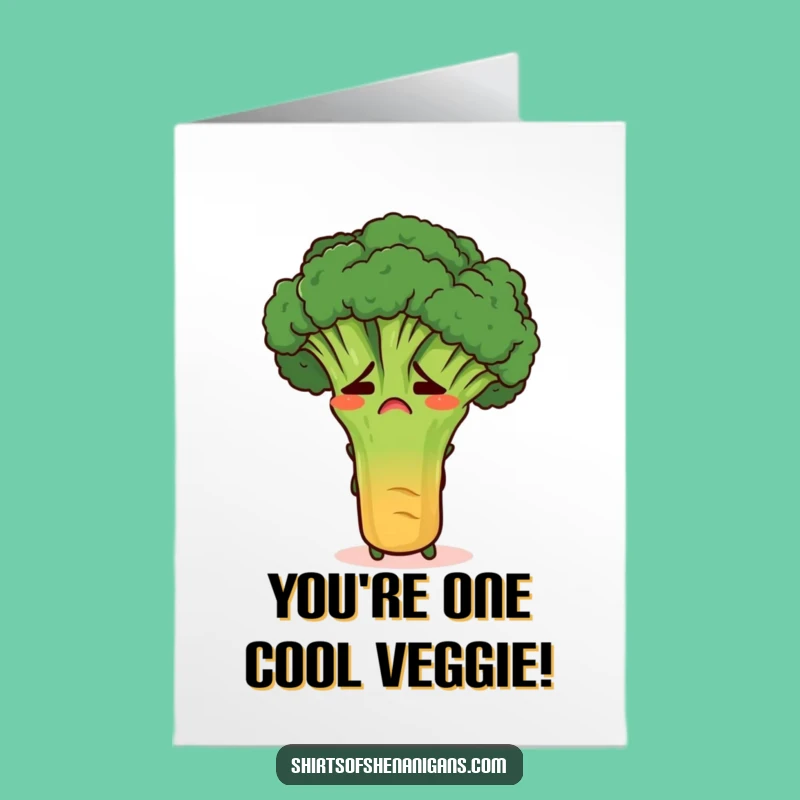 Free Printable Congrats Card: Broccoli's Shy Wish Downloadable Gift