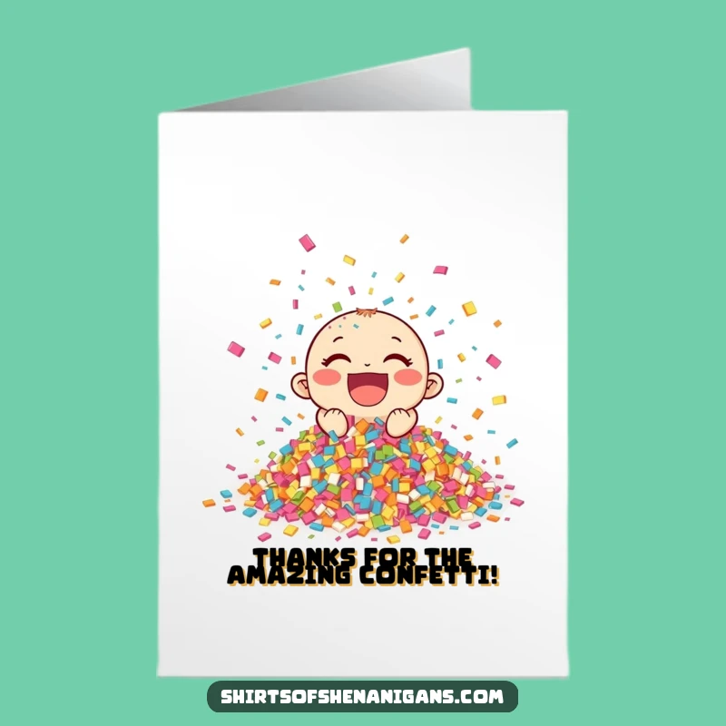 Free Printable Confetti Thank You Card: Joyful Celebration Downloadable Gift