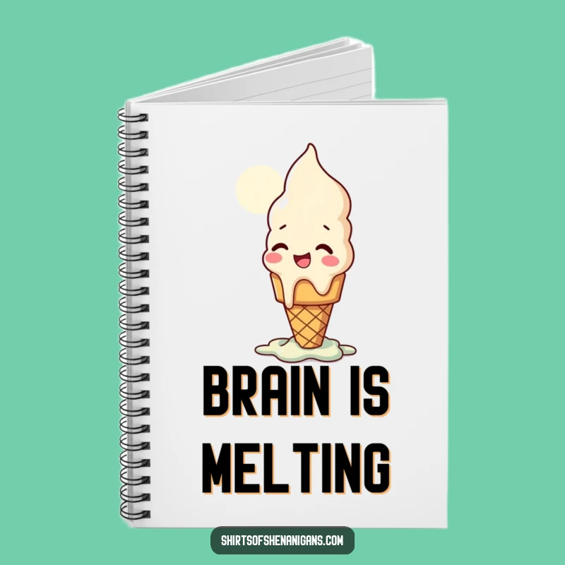 Funny Ice Cream Cone Notebook: Jot Down Sweet Ideas, a Perfect Funny Gift!