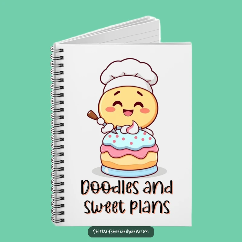 Funny Donut Chef Notebook: Giggling Baker Journal, Perfect Funny Gift Diary