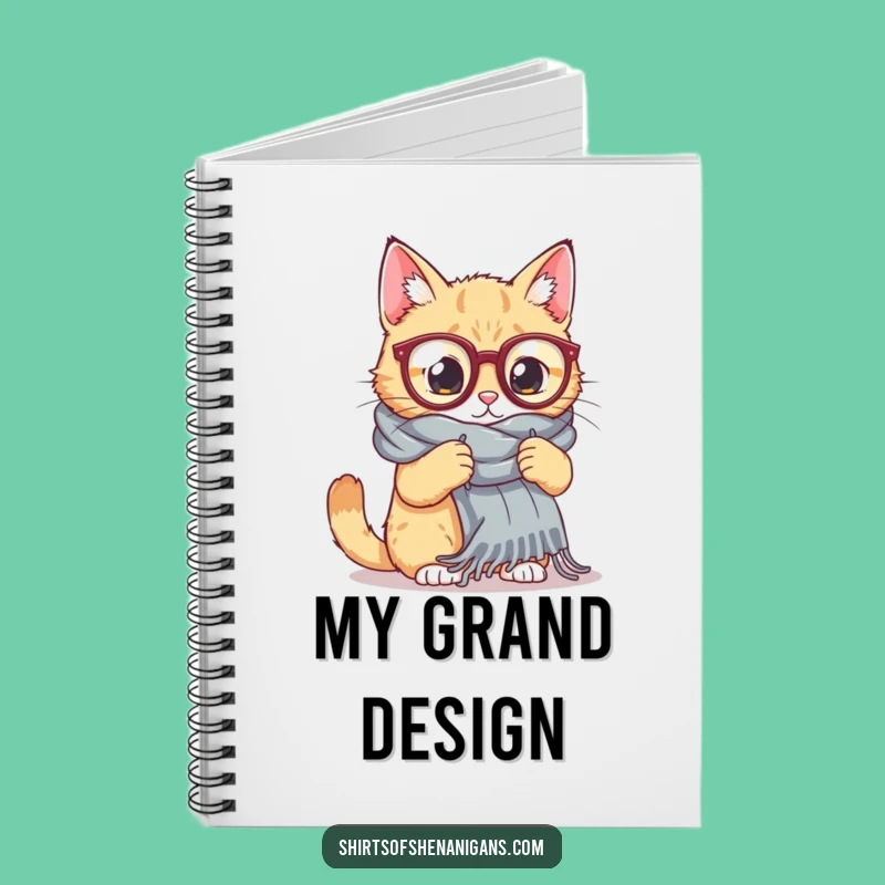 Funny Cat Knitting Notebook: Jot Down Ideas with Crafty Charm
