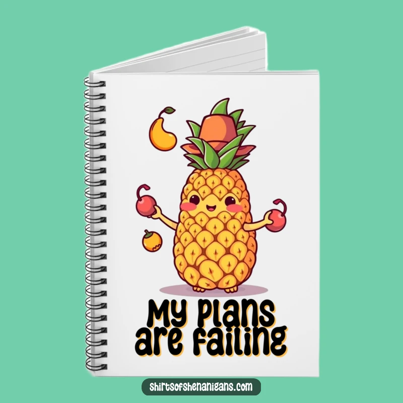 Funny Juggling Pineapple Notebook: Hilarious fruit design, perfect funny gift for jotting down ideas.