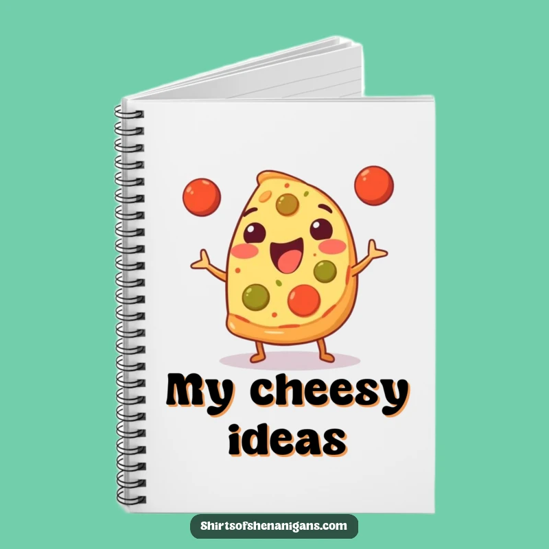 Funny Pizza Juggler Notebook: Foodie Journal, Perfect Funny Gift for Pizza Fans