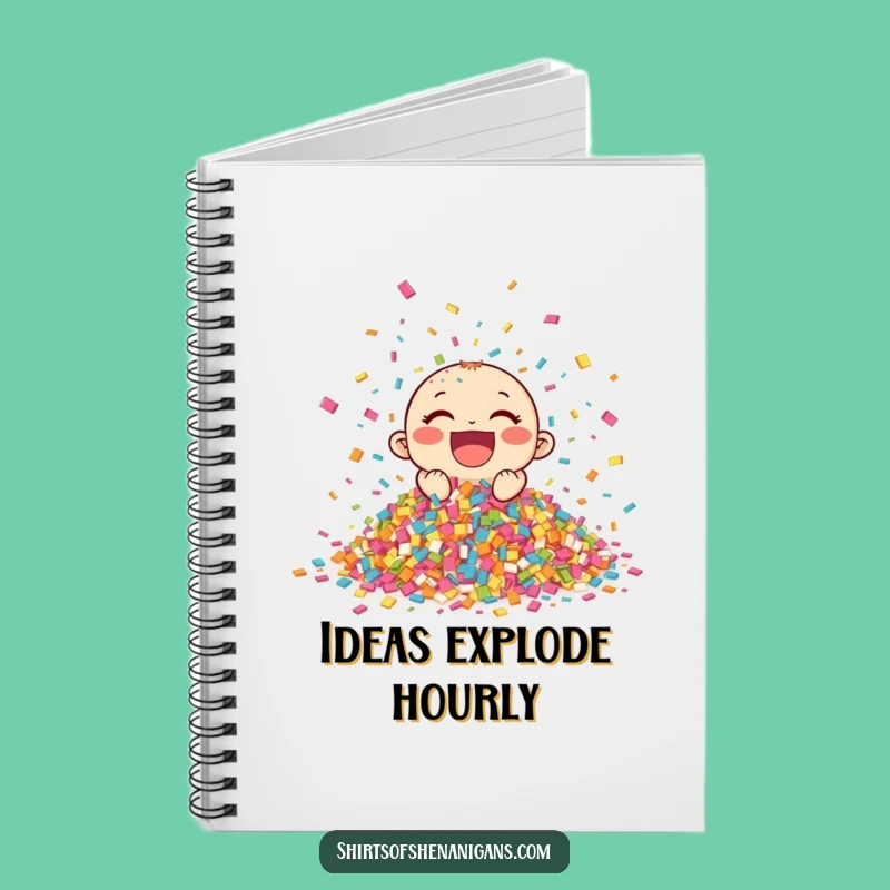 Funny Giggling Confetti Notebook: Plan Your Parties with This Hilarious Journal