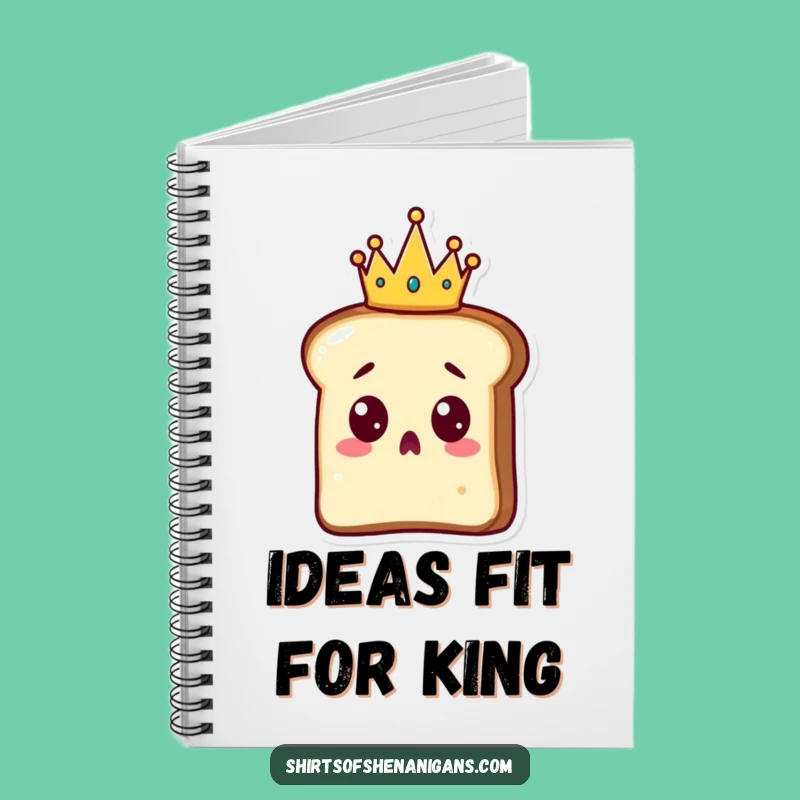 Funny Surprised Toast Journal: Royal Crown, Perfect Funny Gift