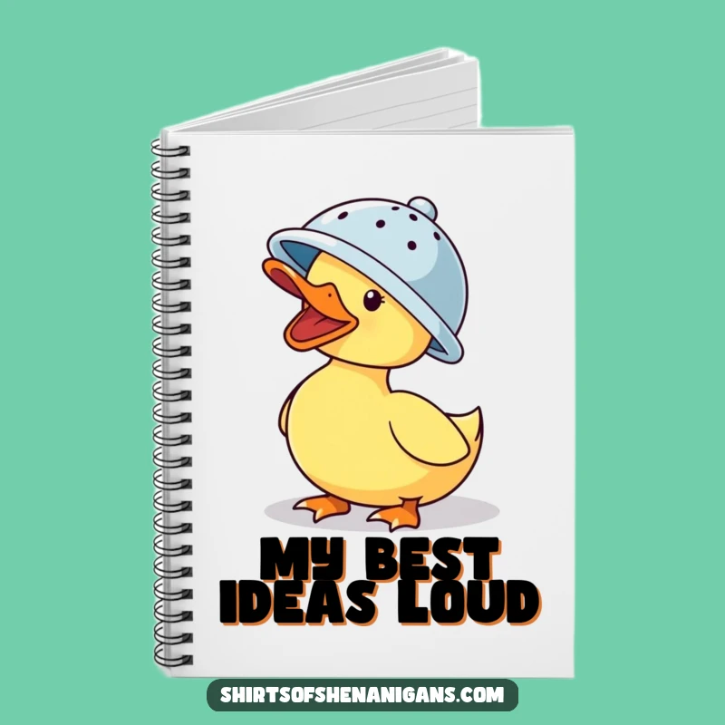 Funny Duck Colander Notebook - Jot Down Laughs & Ideas