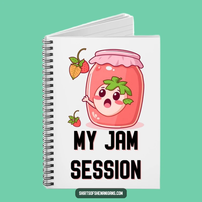 Funny Escaping Strawberry Notebook: Fruity Journal, Perfect Funny Gift for Berry Lovers