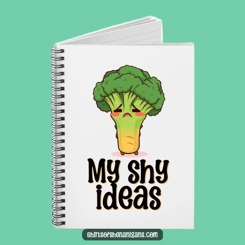 Funny Broccoli Notebook: Embarrassed Veggie Journal, Hilarious Gift for Note-Takers
