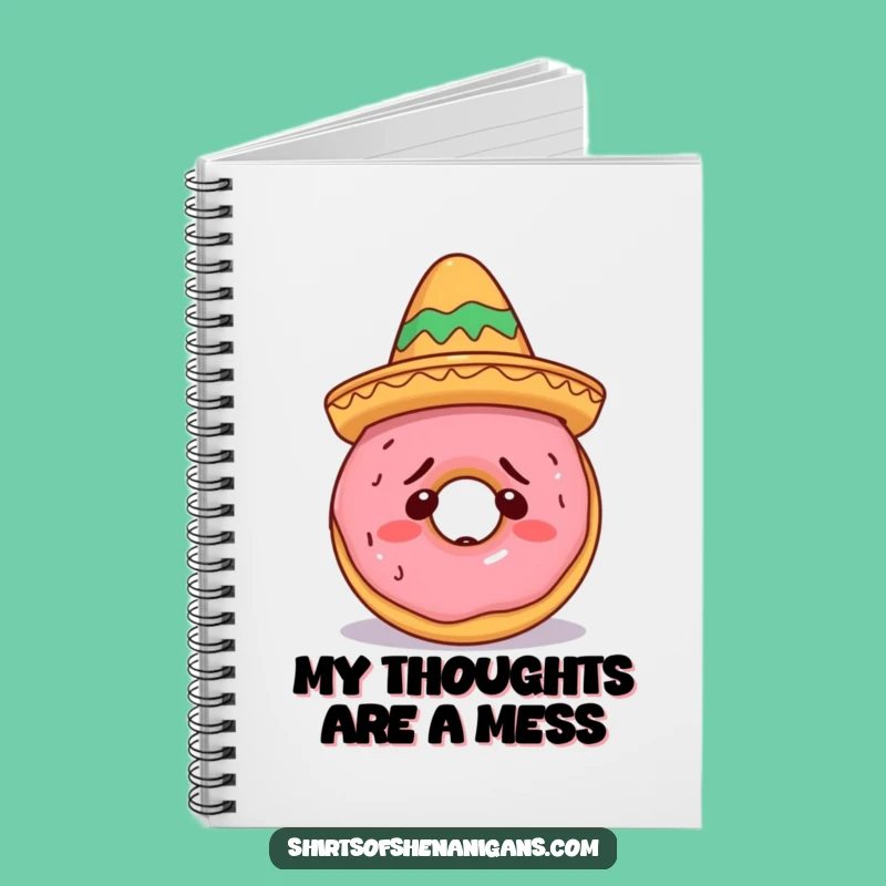 Funny Doughnut Sombrero Notebook: Plan Your Fun with This Hilarious Journal