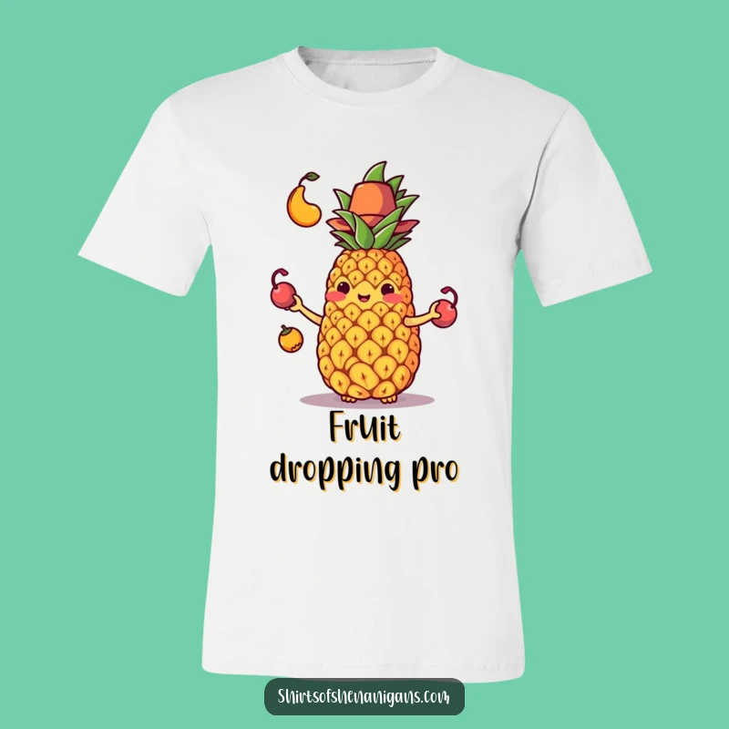 Funny Pineapple T-Shirt: Hilarious juggling fruit design, the ultimate funny gift for a good laugh.