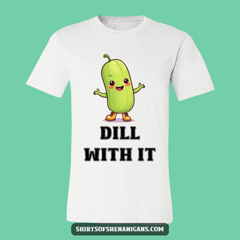 Funny Dancing Pickle T-Shirt: Tiny Boots Boogie, Hilarious Gift for Dancers